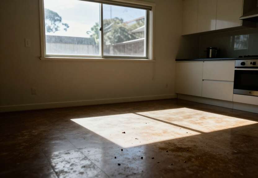Cockroach infestation in a Cherrybrook kitchen before treatment